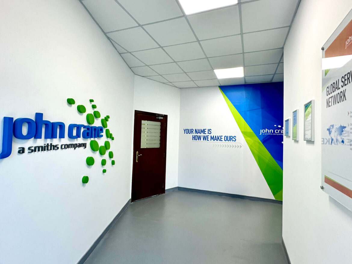 John Crane Bahrain Factory Interior and Signage Design